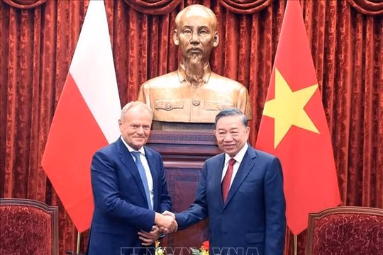Tổng Bí thư, Chủ tịch nước Tô Lâm tiếp Thủ tướng Ba Lan Donald Tusk