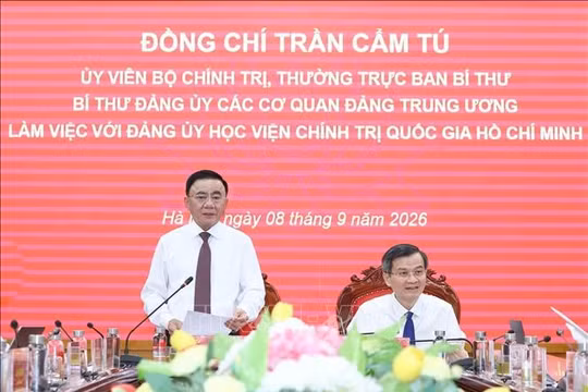 Xây dựng Học viện Chính trị quốc gia Hồ Chí Minh thành 'cái nôi' rèn luyện bản lĩnh chính trị cho cán bộ