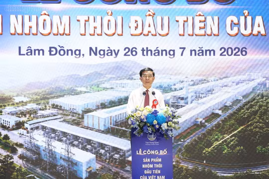 Đại tướng Phan Văn Giang dự lễ công bố sản phẩm nhôm thỏi đầu tiên của Việt Nam