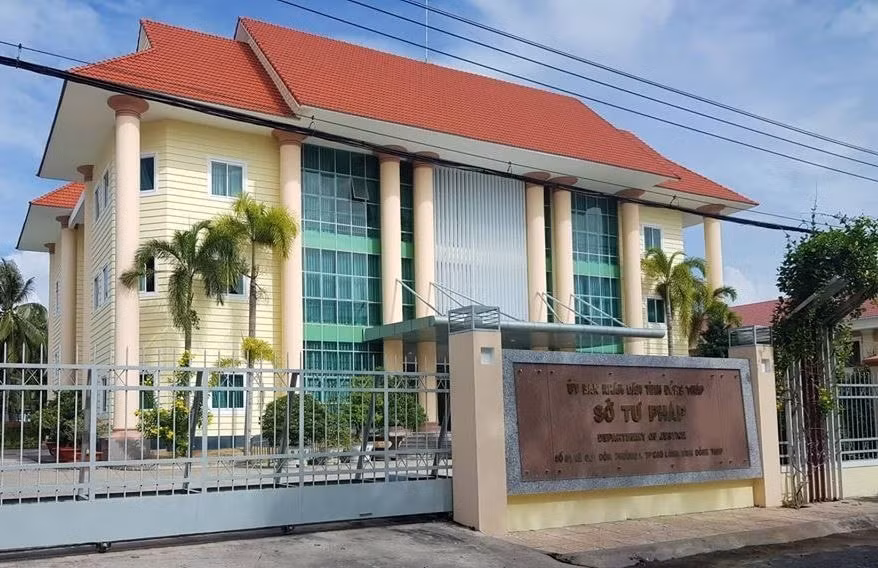 Trung tâm đấu giá Sở Tư pháp Đồng Tháp.