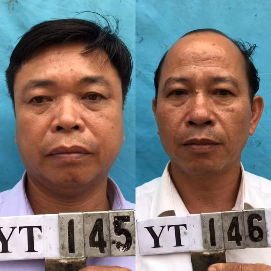 Ông Nguyễn Văn Lương- Phó Bí Thư Đảng ủy, Chủ tịch HĐND xã Phúc Thành và Trạm trưởng Phạm Hồng Lam...