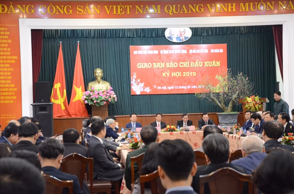 Sự kiện đã trở thành truyền thống đầu năm mới của những người làm báo cả nước. Ảnh: PV