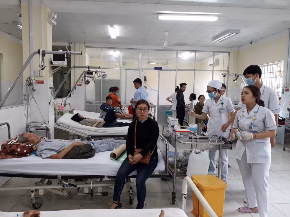 Các trường hợp chấn thương nặng đang được điều trị tại BVĐK Khánh Hòa.