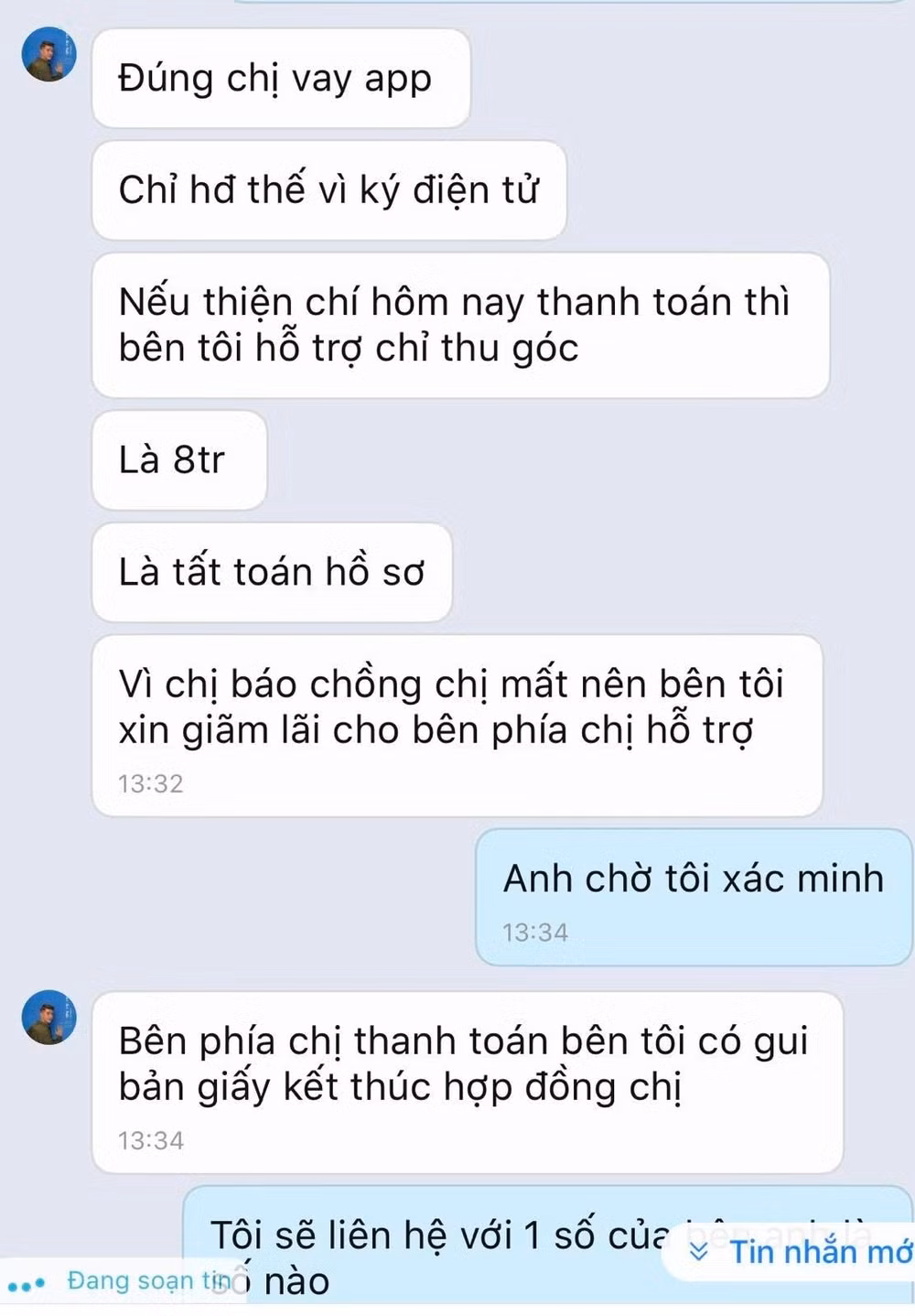 lo thong tin chong mat qua phu lien tuc bi nhieu nguoi la goi dien doi tra no thay chong hinh 2