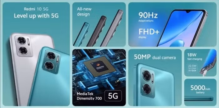 redmi ra mat redmi 10 5g voi gia re hinh 3