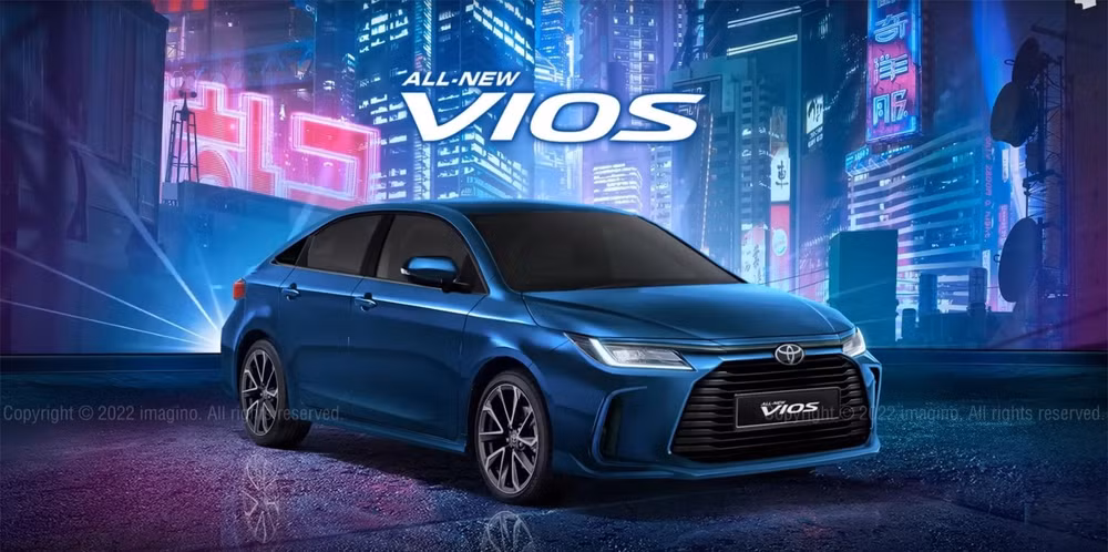 toyota vios 2023 thiet ke hoa tron giua corolla altis va camry hinh 2
