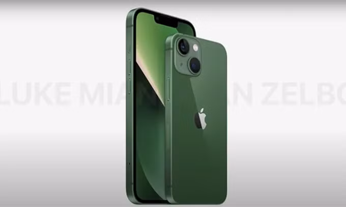 lo dien iphone 13 mau xanh la cay dam hinh 1