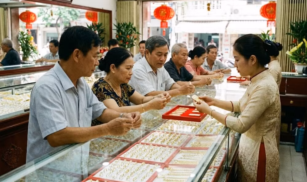 Giá vàng sáng hôm nay 23-2-2026 -Ảnh minh họa