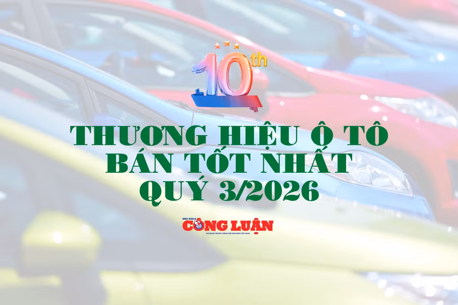 10 thương hiệu ô tô có lượng xe tiêu thụ nhiều nhất quý 3/2026