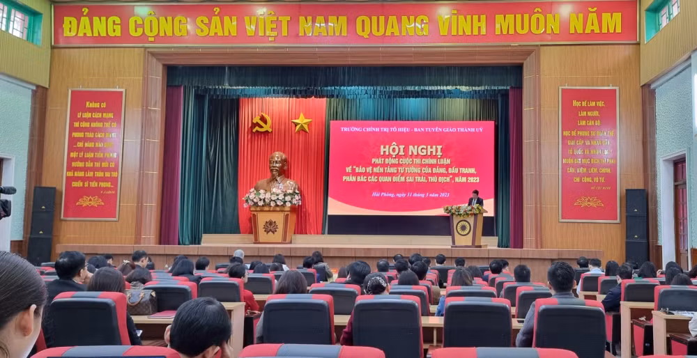 hai phong phat dong cuoc thi chinh luan ve bao ve nen tang tu tuong cua dang hinh 1