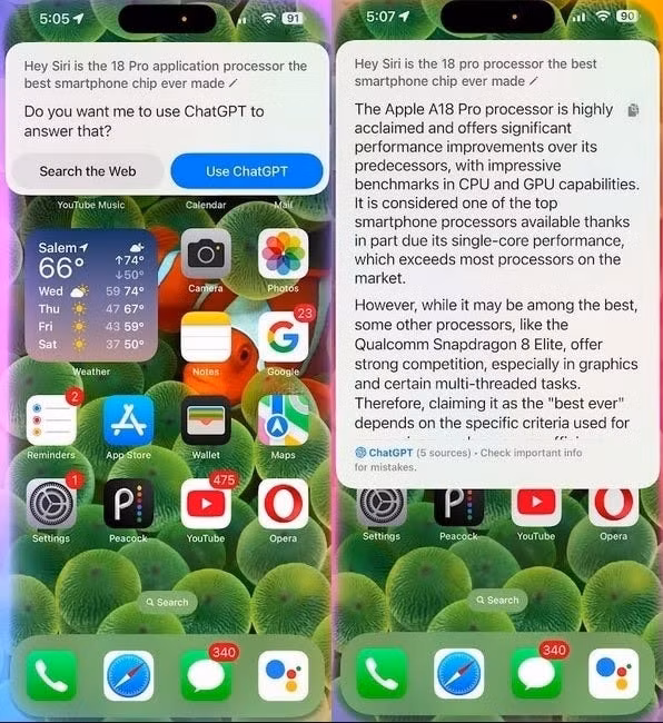 apple nang cap siri voi chatgpt trong ios 182 beta hinh 2