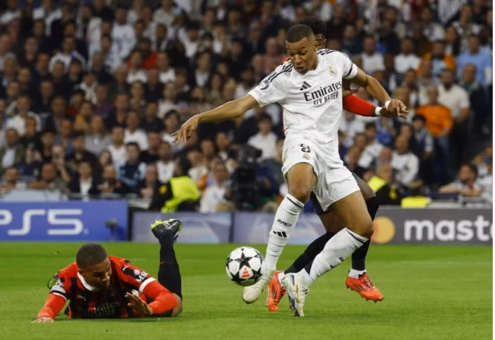 mbappe kem duyen real madrid thua dam ac milan tai champions league hinh 1