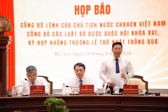 Công bố Lệnh của Chủ tịch nước ban hành 15 luật mới