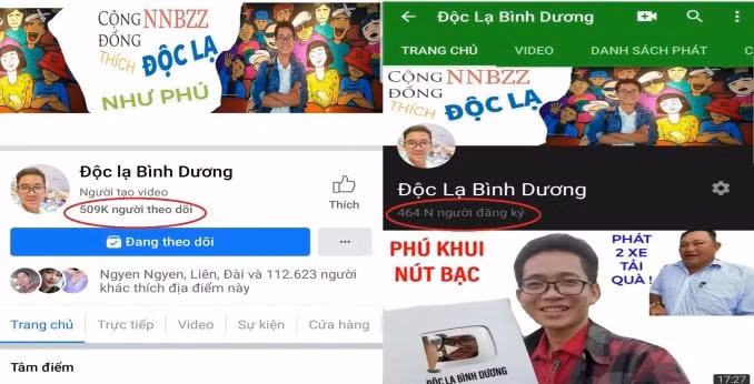 "Độc Lạ Bình Dương" thu hút gần 1 triệu lượt theo dõi trên 2 nền tảng Facebook và Youtube.