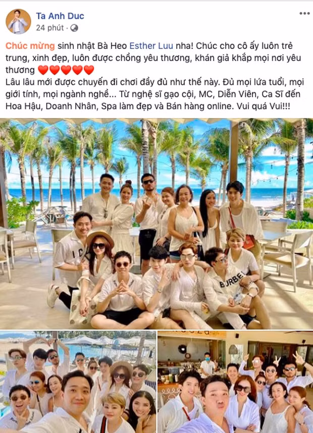 Anh Đức đã vui vẻ cùng hội bạn thân đi du lịch nhân dịp sinh nhật Hari Won.