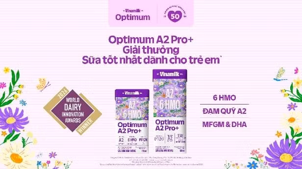 Liên tục cải tiến công thức hướng đến chuẩn vàng sữa mẹ, Vinamilk Optimum A2 Pro+ được vinh danh là Sữa tốt nhất dành cho trẻ em và Thương hiệu quốc gia năm 2026 (Ảnh: Minh Anh).