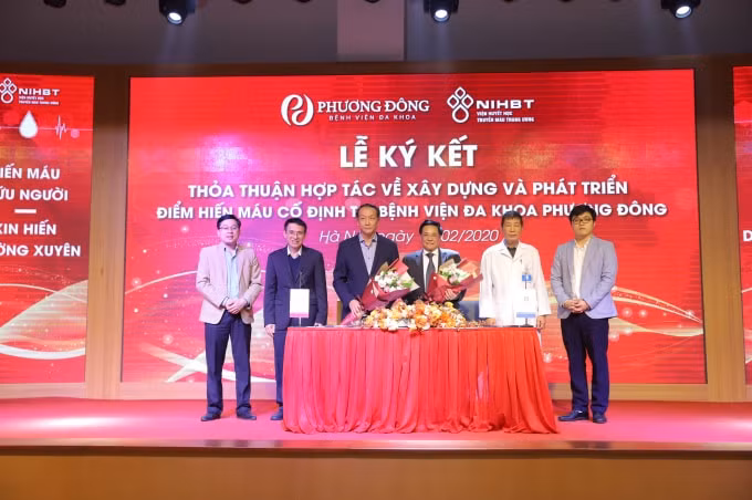 Bệnh viện Đa khoa Phương Đông trở thành điểm hiến máu cố định mới nhất trên địa bàn thành phố Hà Nội.
