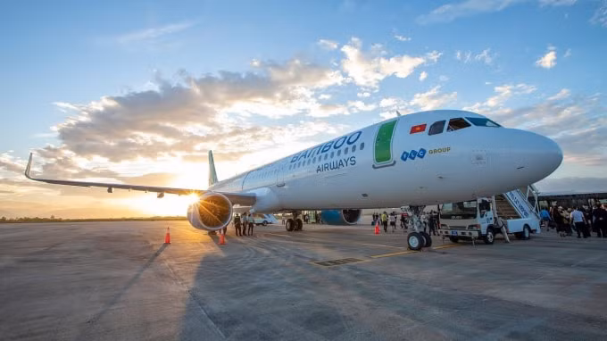 Máy bay A321neo được dùng để khai thác các đường bay đến Hàn Quốc - Ảnh: Bamboo Airways.