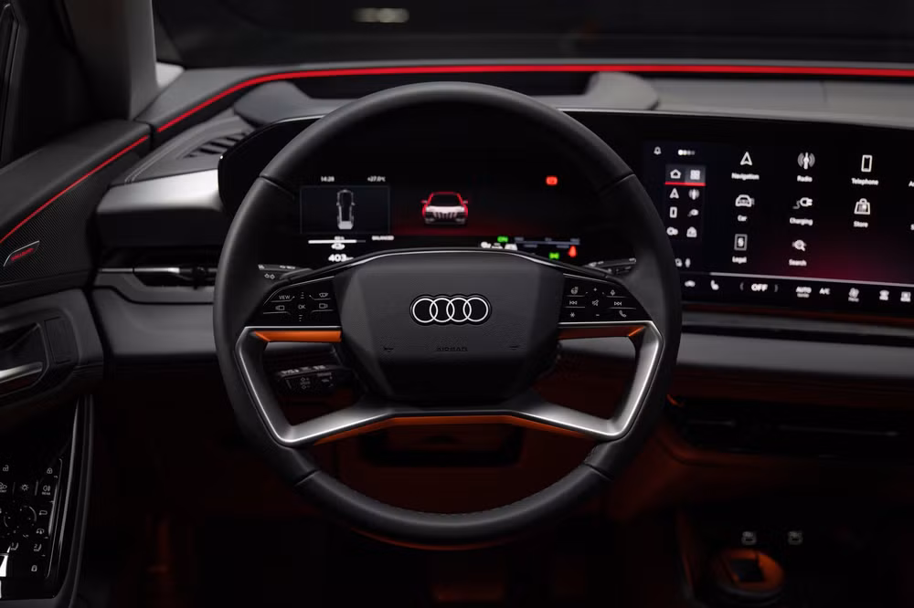 Hệ thống màn hình OLED tiên tiến trang bị trên Audi Q6 e-tron.