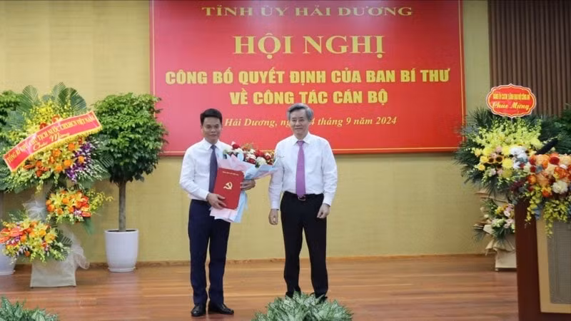 thieu tuong le ngoc chau giu chuc pho bi thu tinh uy hai duong hinh 1