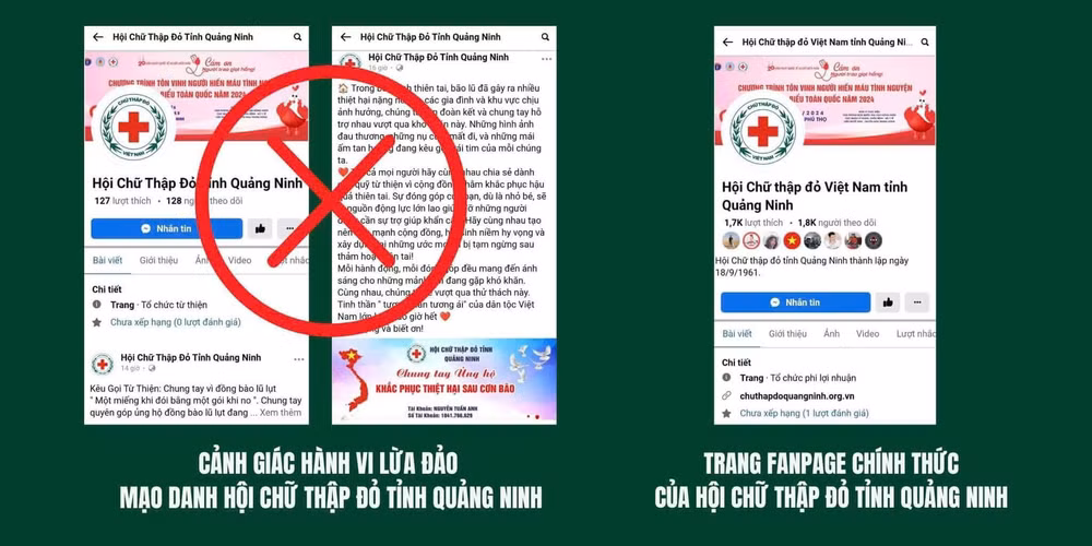 xuat hien fanpage lua dao keu goi quyen gop ung ho nguoi dan vung bao o quang ninh hinh 1
