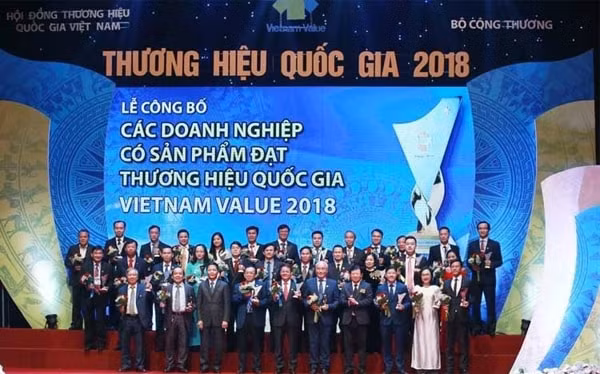 Năm 2018, có 97 sản phẩm, dịch vụ đạt Thương hiệu Quốc gia.