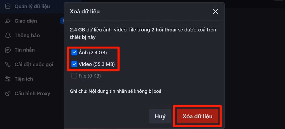 huong dan cach don dep bo nho zalo tren may tinh don gian hieu qua hinh 4