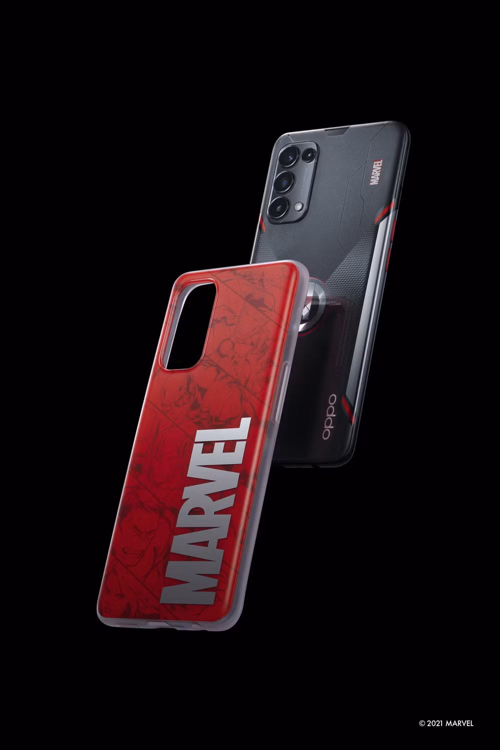 OPPO Reno5 Marvel Edition là phiên bản đặc biệt dành riêng cho fan của phim Marvel. Ảnh: Marvel