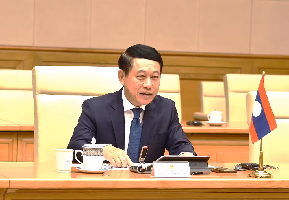 Phó Thủ tướng Hồ Đức Phớc làm việc với Đoàn Ban Cải cách doanh nghiệp của Trung ương Đảng Nhân dân Cách mạng Lào- Ảnh 3.