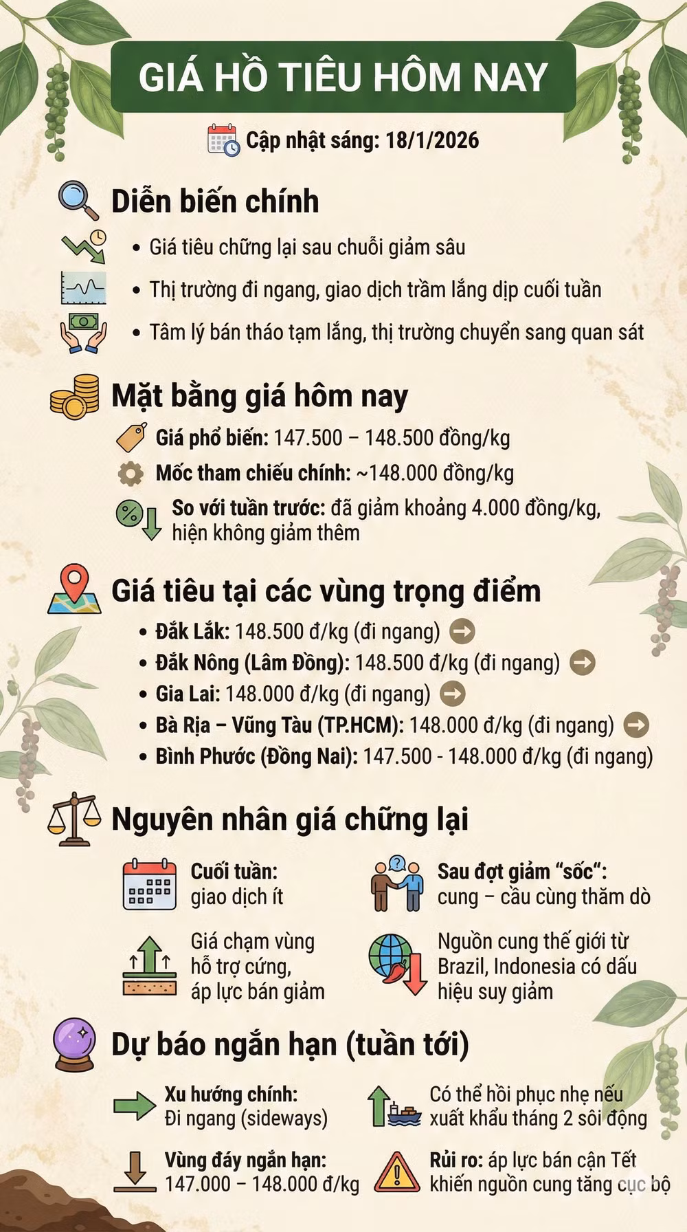 gia tieu 18-1-2026