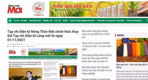 dua vao van hanh phien ban tap chi dien tu nong thon moi hinh 1