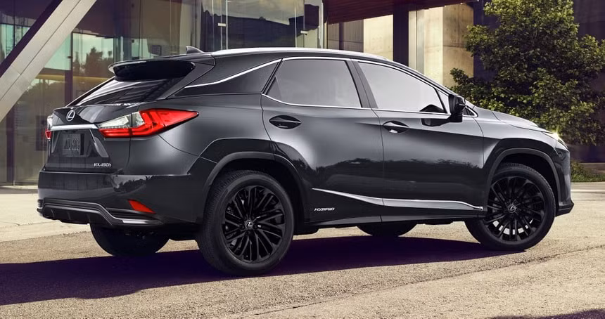 Lexus RX Black Line 2022. Ảnh: Carscoops