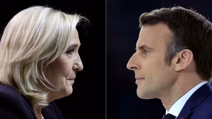 bau cu phap ong macron va ba le pen chinh thuc vao vong 2 hinh 1