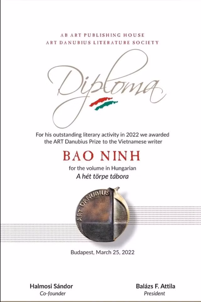 3 nha van viet nam dat giai thuong nghe thuat danube 2022 hinh 1
