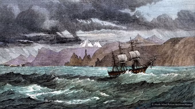 HMS Challenger khởi hành từ Anh vào năm 1872 và thay đổi tiến trình lịch sử khoa học - Ảnh: North Wind Picture Archives/Alamy