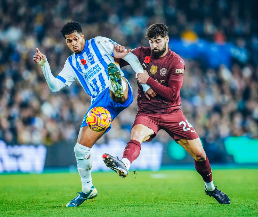 man city thua nguoc brighton tai ngoai hang anh 2024 25 hinh 1