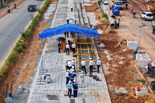 Bước tiến lớn tại dự án Tuyến tàu điện đô thị đoạn 1 phục vụ Hội nghị APEC 2027