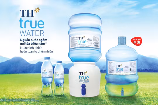 TH ra mắt TH true WATER bình vòi 18,5 L tiện lợi từ nguồn nước ngầm núi lửa triệu năm