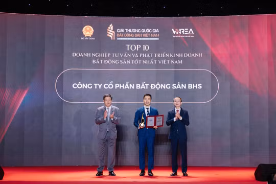 BHS Property nhận “cú đúp” tại Giải thưởng Quốc gia Bất động sản Việt Nam, khẳng định hiệu quả của mô hình chuỗi cung ứng bất động sản