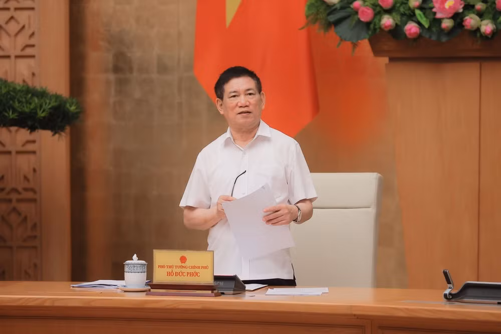 Phó Thủ tướng Hồ Đức Phớc chủ trì cuộc họp Ban Chỉ đạo cơ cấu lại các tổ chức tín dụng- Ảnh 1.