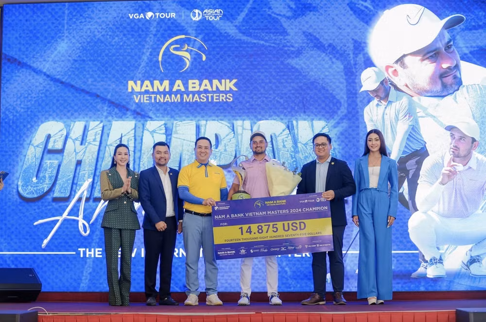 golfer nguoi pakistan vo dich giai golf nam a bank vietnam masters 2024 hinh 1