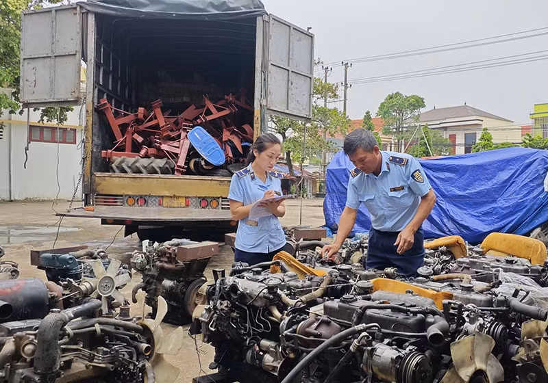 quang binh phat hien 21 dong co diesel nhap lau dang tren duong di tieu thu hinh 1