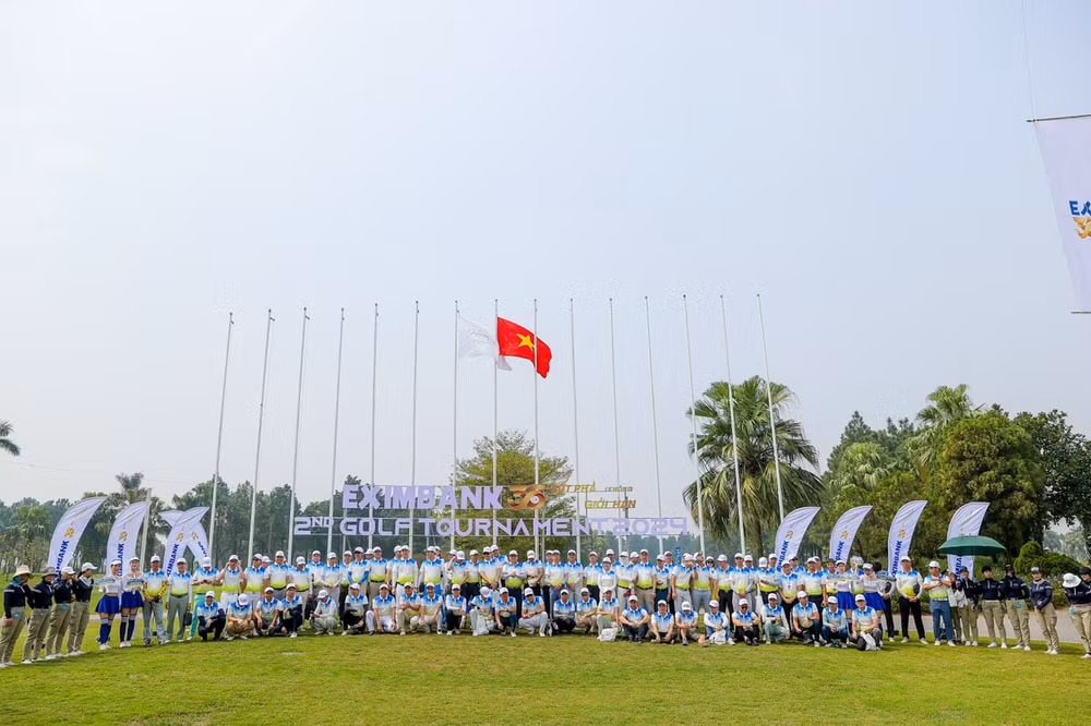 eximbank to chuc giai golf tournament 2024 lan thu 2 gap go tri an va cung nhau but pha hinh 1