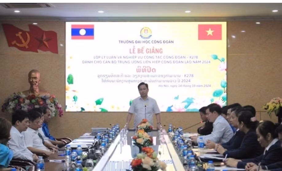 dai hoc cong doan be giang khoa dao tao can bo cong doan lao that chat tinh huu nghi viet lao hinh 2