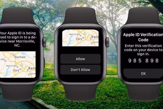 Mã bảo mật Apple ID nay đã hiển thị trên Apple Watch chạy watchOS 6