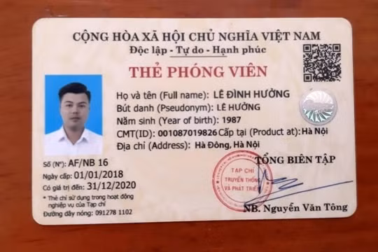 Làm rõ việc mạo danh phóng viên Tạp chí Truyền thống và Phát triển