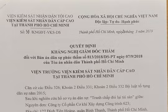 Tòa xử thiếu khách quan, VKSND cấp cao kháng nghị Giám đốc thẩm  