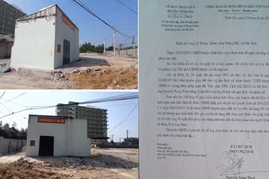 Tĩnh Gia - Thanh Hóa: Một thửa đất được giao cho hai chủ hộ