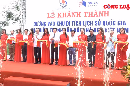 Khánh thành đường vào Di tích lịch sử quốc gia “Địa điểm thành lập Hội Nhà báo Việt Nam”
