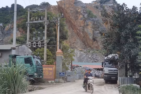 Thanh Hóa: Công an vào cuộc việc khai thác đá trái phép tại xã Yên Lâm